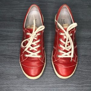 JosefSeibel Red Leather sneakers size EU 38